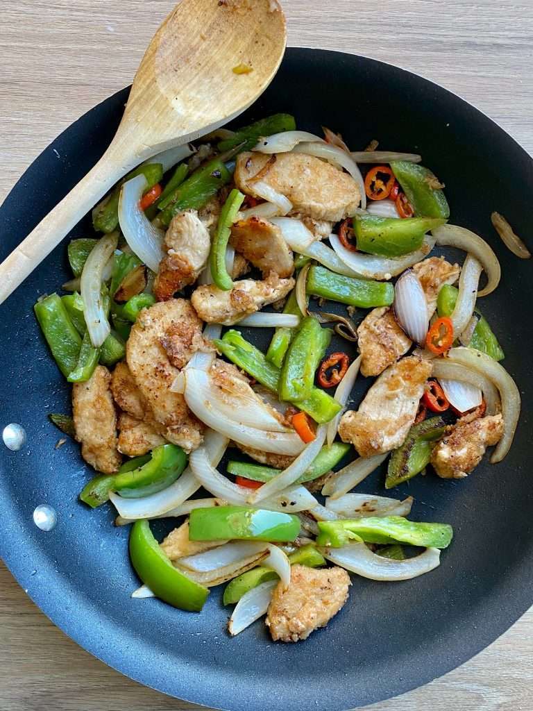 chicken with chili and salt