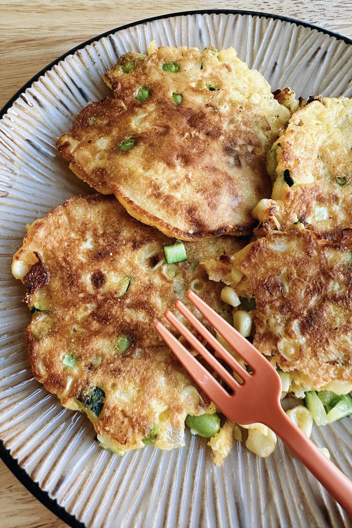zucchini and corn fritters