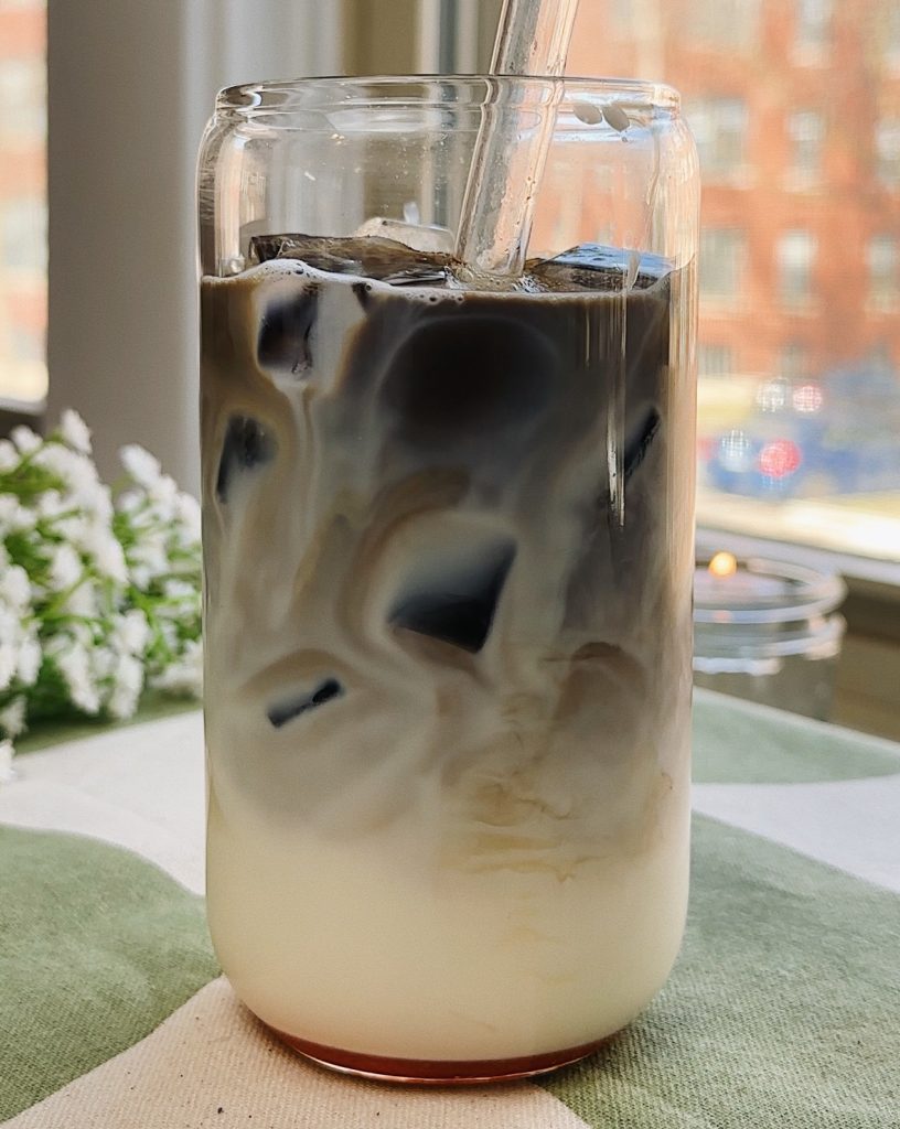 hojicha latte
